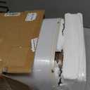 PoKat Farmhouse Table Lamps Set of 2 for Living Room, 27'' Tall Retro Ceramic Bedside Lamps with Linen Lampshade for Bedroom, Vintage Wood-Like Rustic Nightstand Lamp Office Sideboard Hallway (Brown)