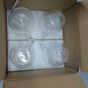 8oz Double Walled Glass Coffee Mugs with Handle, Clear Cappuccino Glass Mug Set of 4, Insulated Layer Coffee Cups, Clear Borosilicate Glass Mugs, Glasses Espresso Mugs for Coffee