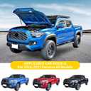 Hood Struts Lift Support Compatible with Toyota Tacoma 2016-2023 Accessories Front Hood Quicklift Gas Shocks Damper Bracket Springs Rod Prop, Need to Drill, 1 Pair Black