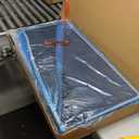 Headboard for King Size Bed with LED Lights, Upholstered Vertical Channel Tufting Head Boards, Linen Fabric Bed Headboard Only, Study & Comfortable, Ideal for Bedroom, Dorm, Guest Room, Grey (Gray)