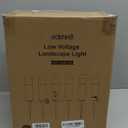 EDISHINE Low Voltage Landscape Lighting, 12V 3W 3000K Warm White, Electric Outdoor Bollard Lights with Connectors, Waterproof LED Pathway Driveway Walkway Lights Wired for Yard Garden