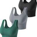 2 Pieces Womens Tank Tops Cute Sexy Going Out Ribbed Summer Tops Black White Crop Tops for Women, Medium 