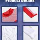 Zombies Costume for Girls, 3PCS Kids Cheerleader Uniform Outfit Halloween Cosplay Party Clothes (3-4 Years, White Skirt)