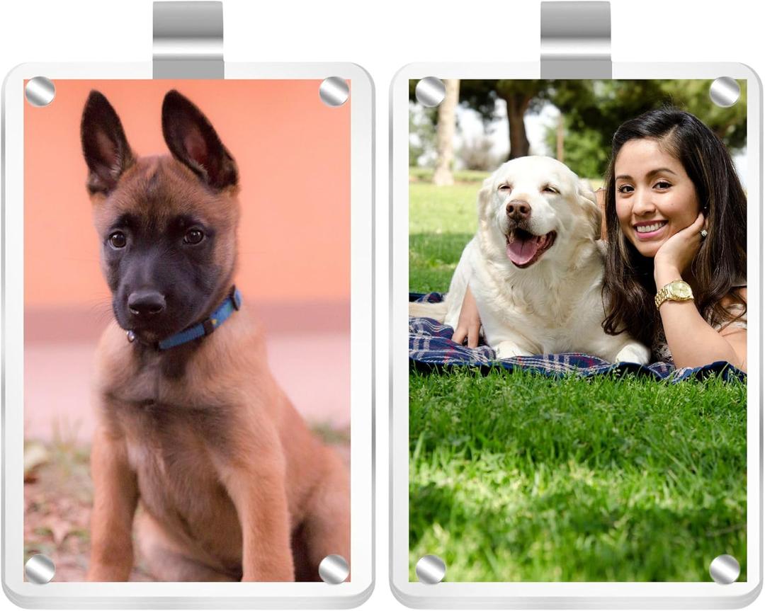 Car Sun Visor Photo Holder, 2 Pack Universal Magnetic Car Visor Clip, Personalized Picture Frame for Cars, Photo car visor clip(3x4 Inch)
