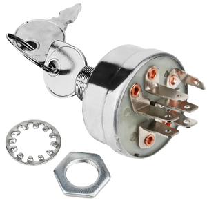 Ignition Switch Compatible with Exmark Lazer Z, Lazer Z XP & Toro Z 500, Z Master with 60" and 72" Deck, 3 Positions, 6 Terminals, Replaces 103-0206, 104-2541, 109-4736, 88-9830, 5208003, 430-334