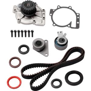 Scitoo New Timing Belt Water Pump Tensioner Gasket Set Fits 1998-2010 Volvo V40 V70 XC70 XC90 C70 S40 S60 S70 S80 1.9L 2.3L 2.4L 2.5L Engine