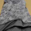 Dog Crate Bed Waterproof Dog Beds for Medium Dogs Rose Velvet Soft Fluffy Washable Dog Bed with Removable Cover & Anti-Slip Bottom, 41 x 27 Inch, Gray