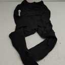 QINSEN Womens Sexy Square Neck Long Sleeve Full Length Leggings Bodycon Stretch Jumpsuit (Large, Black)