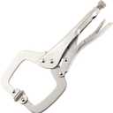 URASISTO 11-Inch C-Clamp Locking Pliers, Heavy Duty Welding C Clamp Pliers with Swivel Pads, Premium Alloy Steel Construction, Quick Release, Fit for Clamping Welding, Woodworking