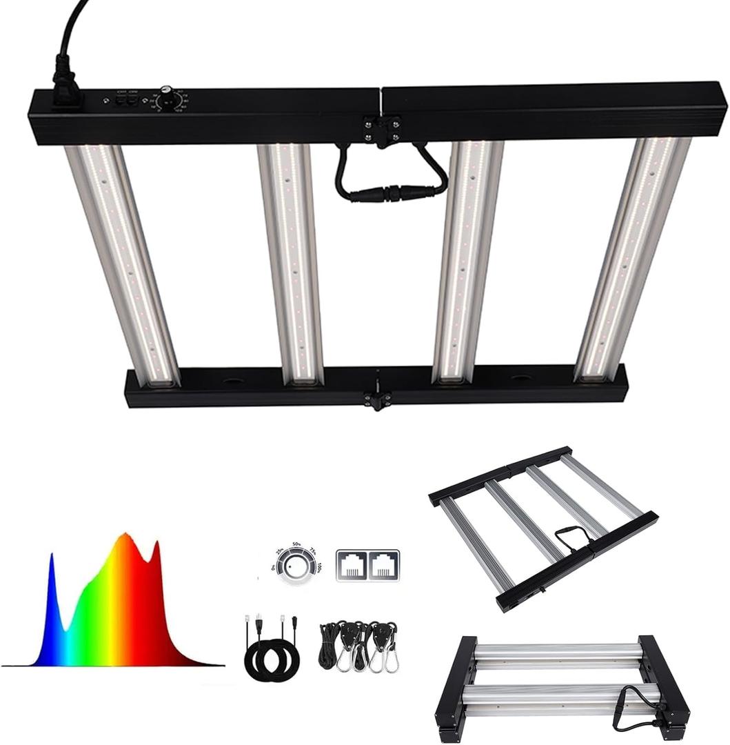 240W LED Grow Lights for Indoor Plants, Samsung LM281B, Dimmable & Daisy Chain, Full Spectrum Plant Lights for Indoor Growing, Hydroponics Veg Flower Growing Tent