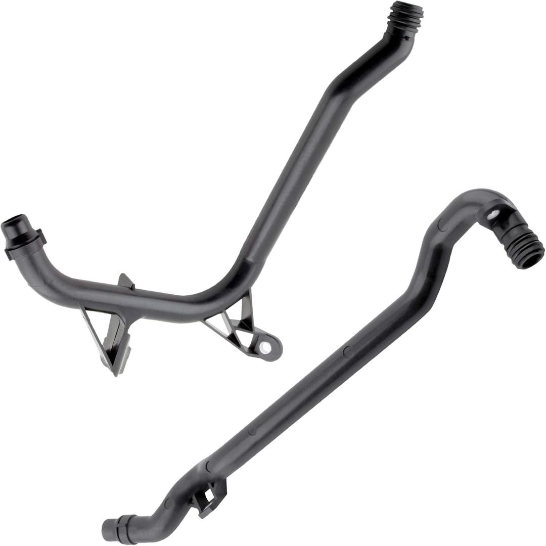 BOXI Set of 2 Engine Heater Inlet Pipe and Water Coolant Pipe for BMW E36 E38 E39 E46 E83 E85 320Ci 323Ci 328Ci 330Ci 330xi 520i Z3 Z4 1999-2006 (w/O-Rings) | Replaces 11531705210 11537502525