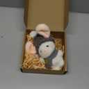 Mini Bunny Hug Cute Easter Gift Plush 2025 Bunny in a Box Hugs Positive Bunny Stuffed Animal Rabbit Soft Floppy Easter Ideas Bunnies Basket Stuffers Doll Emotional Support Inspirational Gifts (B1)