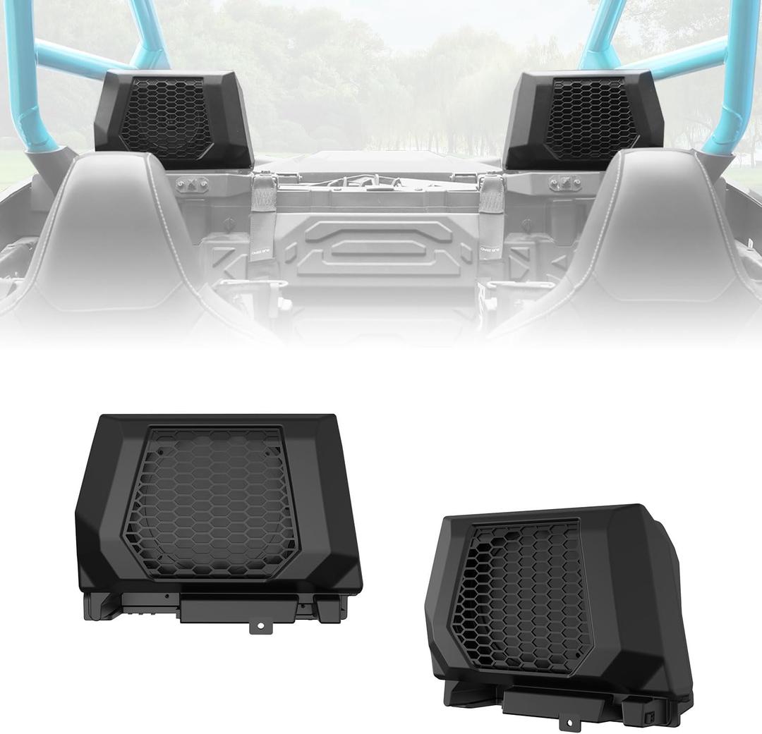 Sport 6.5" Speaker Enclosures for Polaris RZR PRO XP/R/S 2025 2026+ | Rear Seat 6.5 inch Speaker Pods Holders with Mount Brackets for Polaris RZR PRO XP / PRO R/S 2025-2026 Accessories (2PCS)