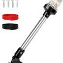 12 Inches Stern Light Boat Anchor Light LED, Marine Navigation Lgihts Waterproof IP67, 3 Nautical Mile Visibility White Fold Down Boat Lights for Pontoon, Jon Boats, Small Boats (12~24V)