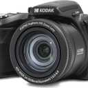 KODAK PIXPRO AZ425-BK 20MP Digital Camera 42X Optical Zoom 24mm Wide Angle Lens 1080P Full HD Video Optical Image Stabilization Li-Ion Battery 3" LCD Vlogging Camera (Black)