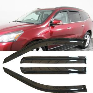 4pcs Original Shatterproof Rainproof Side Window Wind Deflectors for Chevrolet 2009-2017 Traverse,Tape on Rain Guards Sets,Nice Looking Window Visors for Cars,Vent Deflector for Traverse 09-17 94161