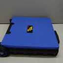 dbest products Quik Cart Pro Wheeled Rolling Crate Teacher Utility with seat Heavy Duty Collapsible Basket with Handle, Blue