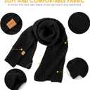 REDESS Women's Long Knit Scarf Winter Warm Big Wrap Thick Winter Cashmere Wool Large Chunky Scarf or Women