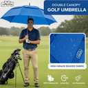 TopShade Golf Umbrella 62 inch, Double Canopy, Automatic Open