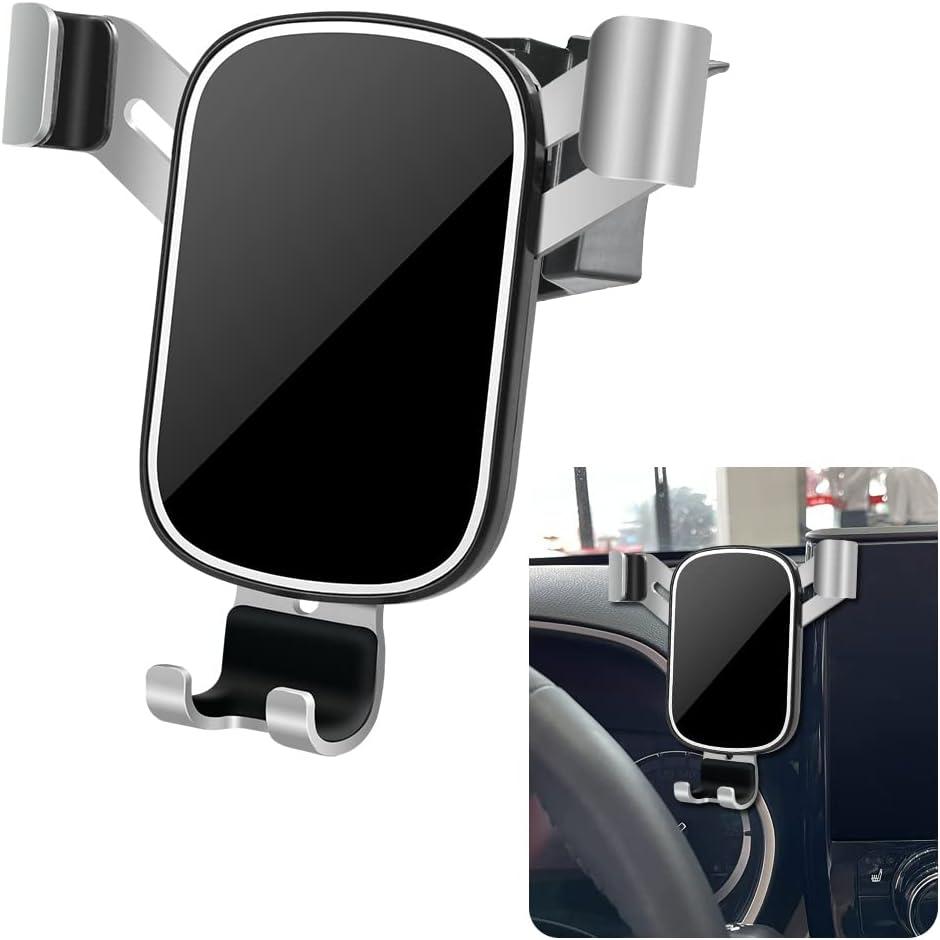Car Phone Holder for Toyota Highlander 2020 2021 2022 2023 2024 2025 2026 and Highlander Hybrid 2020-2026 Auto Interior Accessories Cell Phones Mount Cellphone Mobile Cradle Charging Bracket