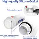 2-Inch Toilet Tank Replacement Kit with Dual Flush Valve - Easy Installation, Leak-Free Seal for Most 2-Piece Toilets