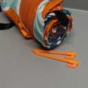 Everlasting Comfort Extra Large Outdoor Picnic Blanket Waterproof 128” x 108” /10.7ft x 9ft – Foldable Mat for Picnics, Camping, Beach, Grass Park – Sandproof Travel Blankets & Essentials, Orange