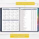 2026-2027 Appointment Book/Planner - Weekly Appointment Book 2026-2027, July 2026 - June 2027, 8.26"x 11.4", Daily/Hourly Planner with Tabs, 15 Minutes, Wirebound - Blue