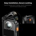 2 x K&F CONCEPT Metal Camera Cage Compatible with DJI Osmo 360 Accessories, Aluminum Alloy Protective Case | with Silicone Lens Cover | Expansion Frame with 2 Cold Shoe Mount | Built-in Charging Contact