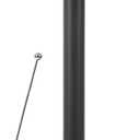 3 x Paper Towel Holder, Countertop Stainless Steel Paper Towels Tabletop Standing for Kitchen Dinning Room -Black (Black-bottom Arm)