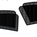 2PCS Magnetic Car Window Shades for Windows,Double Layer Car Window Covers Adds Privacy and Automotive Interior Sun Protection,Universal Cars Curtains for Windows (Rear Window)