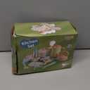 BUYGER Kids Play Kitchen Pots and Pans Set, Pretend Play Cooking Cookware Accessories Toys Utensils Playset for Toddlers Boys Girls Ages 3-5+ Years Old