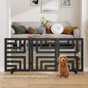 Dog Gate, Wooden Dog Gates for Doorways House and Stairs, Freestanding Pet Gate for Dogs, Puppy Fences Indoor