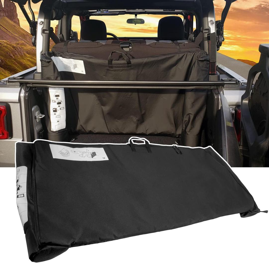 Opall [Upgrade Version] Soft Top Window Storage Bag fits for 2018 2019 2020 2021 2022 2024 2025 Jeep Wrangler JL JLU Sports Sahara Freedom Rubicon Unlimited 2 Door & 4 Door Replace Oem 68358392AC