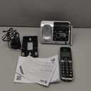 AT&T BL102 DECT 6.0 Cordless Phone for Home with Answering Machine, Call Blocking, Caller ID Announcer, Audio Assist, Intercom, and Unsurpassed Range, Silver/Black