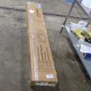 SmartStandard 36in x 84in Double Glass Sliding Barn Door with 6.6FT Bypass Sliding Barn Door Hardware Kit, 5-Panel Frosted Glass,Waterproof, Save Space, Easy Install, Fit 60"-64" Openning, White