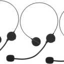 Kisangel Toy Headset Prop Fake Microphone Headset Costume Accessory for Kids Party Dress up Cosplay Stage Show 7.08X4.92X0.39In