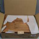 Sunhoo Bread Box for Kitchen Countertop Wooden Bread Storage Container Bin 2 Layer Breadbox Holder Large Capacity Keeper Vintage Farmhouse Food Organizer Pantry Shelf Acrylic Window (Brown)