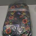 Floral Stair Treads for Wooden Steps, 13 Pack Black Stair Runners Non Slip Indoor 8" X 30", Washable Carpet Rugs with Silicone Backing for Kids Elders and Dogs