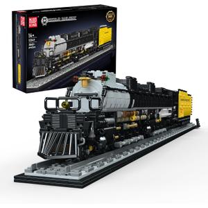 Mould King Big Boy Locomotive Building Kit with Base, Articulated Steam Locomotive Train Block Set for Adults, Scale Model for Adults Trains Lovers, Ideal Gift for Home Dcor (3040 PCS)