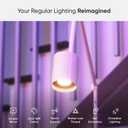 Nanoleaf Essentials Smart GU10 LED Bulb, Matter GU10 Smart Bulbs with 16+ Million Colors and Tunable Whites, LED Color Changing Light Bulbs Compatible with Alexa, Google Home, SmartThings, 3 Pack