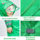 SSAWcasa Toddler Rain Suit, Kids Muddy Play Buddies One Piece Hoodie Rain Jacket Coat Poncho Gear Coverall Baby Girl Boy (Green, S)