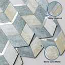 MOFIT Peel and Stick Backsplash for Kitchen,3D Wall Panel Peel and Stick Tile Self Adhesive Backsplash for Bathroom Tile Stickers Diamond (10Sheets,Blue Green Gray)