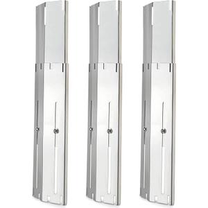 Universal Grill Heat Plates Heat Tents Heat Shields for Gas Grill, Adjustable Barbecue BBQ Grill Flame Tamers Burner Covers Heat Deflectors, Stainless Steel Gas Grill Replacement Parts, 3-Pack