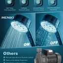 1.6HP Water Pressure Booster Pump, 110V Stainless Steel Automatic Pump with Digital Pressure Display, 2100 GPH High Flow, 140FT Max Head for Home, Shower & Irrigation