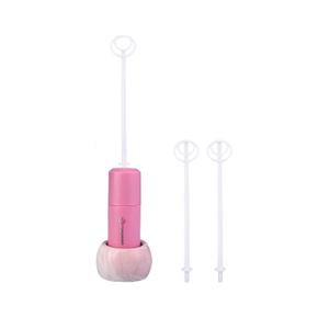 2 x Handheld Electric Formula Stirrer,Electric Milk Frothers,Handheld Drink Mixer (Pink)