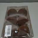 Senjie 4inch Velvet Christmas Ornaments Balls Sets for Christmas, 6pcs Multicolor Xmas Tree Flocked Shatterproof Ornaments Balls Decoration Brown