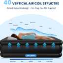 Queen Air Mattress with Built-in Pump, 800 lbs Heavy-Duty Support, 48-Hour Leak Tested, Upgraded 3-Layer Protection PVC, 3-Min Fast Inflation, Portable Air Bed for Home, Guests & Camping