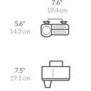 simplehuman Sink Caddy Sponge Holder, Brushed Stainless Steel