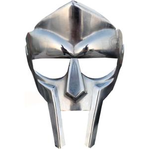 THE ANTIQUE HOUSE MF Doom Gladiator Mask, Mad-Villain, 18G Mild, Steel, Face Armour, Medieval Hand-Forged, Roman, Armor, Doom, Mask Halloween
