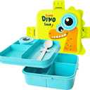 Bento Box for Kids Toddler Lunch Containers for Kids Lunch Boxes, Kids School Bento Lunch Box, Leak proof Lunch Containers, Dinosaur Lunch box